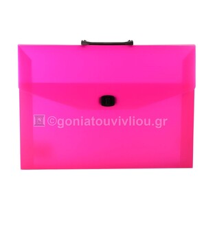 GROOVY ΤΣΑΝΤΑ ΣΧΕΔΙΟΥ ΠΛΑΣΤΙΚΗ 27x38x4cm ΜΕ 1 ΕΝΑ ΚΛΙΠ ΚΑΙ ΧΕΡΟΥΛΙ ΔΙΑΦΑΝΗ ΦΟΥΞΙΑ 032090