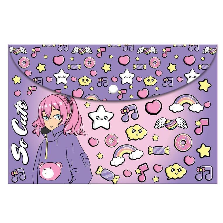 MUST TEAM ΦΑΚΕΛΟΣ ΜΕ ΚΟΥΜΠΙ ΠΛΑΣΤΙΚΟΣ A4 (21x29,7cm) BFF SO CUTE 586501