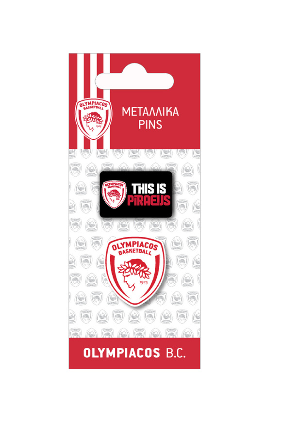 PINS ΜΕΤΑΛΛΙΚΑ ΟΛΥΜΠΙΑΚΟΣ ΜΠΑΣΚΕΤ 1 THIS IS PIRAEUS HPPIN0013