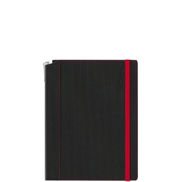 2026 ΗΜΕΡΟΛΟΓΙΟ ΗΜΕΡΗΣΙΟ ΛΕΥΚΟ 14,5x20,5cm BORNEO DOT ΜΑΥΡΟ ΜΕ ΚΟΚΚΙΝΟ ΛΑΣΤΙΧΟ 689BH030 (ΘΕΟΦΥΛΑΚΤΟΣ)