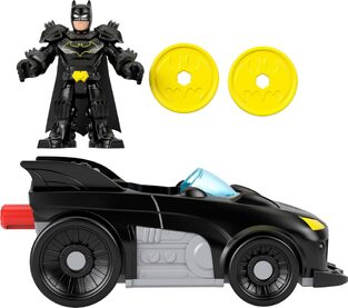 MATTEL FISHER PRICE DC SUPER FRIENDS METAL FORCE BATMOBILE JFJ68