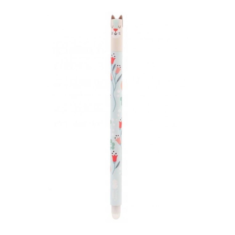 HAPPY COLOR ΣΤΥΛΟ ΠΟΥ ΣΒΗΝΕΙ GEL 0.5mm FLORAL ΓΑΛΑΖΙΟ (ΜΠΛΕ ΓΡΑΦΗ) 018866