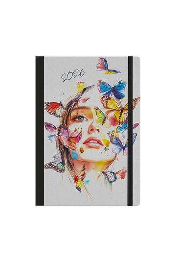 2026 ΗΜΕΡΟΛΟΓΙΟ ΗΜΕΡΗΣΙΟ 12x17cm FANCY d ΚΟΡΙΤΣΙ ΠΕΤΑΛΟΥΔΕΣ ΜΕ ΛΑΣΤΙΧΟ 62062 (ΛΙΝΑΡΔΑΤΟΣ)
