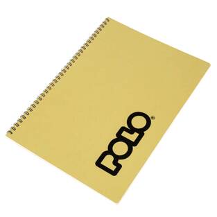 POLO ΤΕΤΡΑΔΙΟ ΣΠΙΡΑΛ A4 (21x29,7cm) 4 ΘΕΜΑΤΩΝ CLASSIC NOTE ΚΙΤΡΙΝΟ 120φ 919086