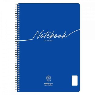 SALKO ΤΕΤΡΑΔΙΟ ΣΠΙΡΑΛ A4 (21x29,7cm) 3 ΘΕΜΑΤΩΝ 90φ NOTEBOOK CLASSIC ΜΠΛΕ 5838