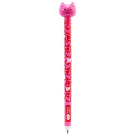 HAPPY COLOR ΣΤΥΛΟ ΠΟΥ ΣΒΗΝΕΙ GEL 0.5mm LOVE CATS ΡΟΖ (ΜΠΛΕ ΓΡΑΦΗ) 018890