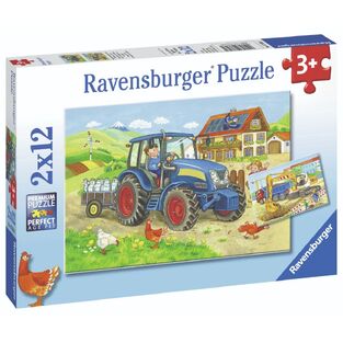 RAVENSBURGER ΠΑΖΛ 2x12τεμ ΤΡΑΚΤΕΡ 7616