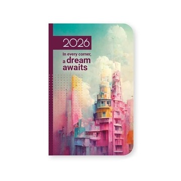 2026 ΗΜΕΡΟΛΟΓΙΟ ΑΤΖΕΝΤΑ ΕΒΔΟΜΑΔΑ ΣΕ ΔΥΟ ΣΕΛΙΔΕΣ ΜΕΓΑΛΗ 8,6x12,7cm ΚΑΛΛΙΤΕΧΝΙΚΗ g EVERY CORNER 61031 (ΛΙΝΑΡΔΑΤΟΣ)