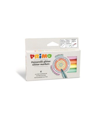 CMP PRIMO ΜΑΡΚΑΔΟΡΟΙ ΜΕ GLITTER ΣΕΤ 6 ΧΡΩΜΑΤΑ 6014PEN6M