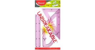 MAPED STUDY ΣΕΤ ΓΕΩΜΕΤΡΙΚΩΝ ΟΡΓΑΝΩΝ 20cm UNBREAKABLE (ΔΕΝ ΣΠΑΝΕ) ΡΟΖ 4τεμ 981703