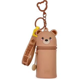 LEGAMI MINI KAWAII COIN PURSE WITH KEY RING ΠΟΡΤΟΦΟΛΙ ΜΕ ΜΠΡΕΛΟΚ TEDDY BEAR MKAW0002