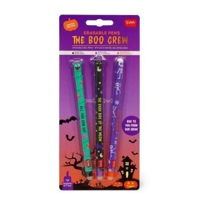 LEGAMI HALLOWEEN ΣΕΤ ΜΕ 3 ΣΤΥΛΟ ΠΟΥ ΣΒΗΝΟΥΝ GEL 0.7mm THE BOO CREW EPSETKIT13