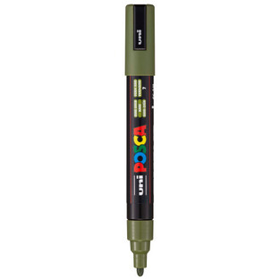 POSCA ΜΑΡΚΑΔΟΡΟΣ ΜΕΣΑΙΟΣ PC5M ΧΑΚΙ (KHAKI GREEN)