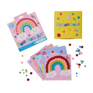 FLOSS AND ROCK POM POM ART ΚΑΤΑΣΚΕΥΗ ΜΕ ΠΟΜ ΠΟΜ RAINBOW 52P6266