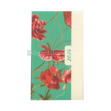 2026 ΗΜΕΡΟΛΟΓΙΟ ΗΜΕΡΗΣΙΟ ΛΟΥΛΟΥΔΙΑ 9x15cm ΚΟΚΚΙΝΕΣ ΑΝΕΜΩΝΕΣ ΜΕ ΛΑΣΤΙΧΟ 084 (EKDOSIS)