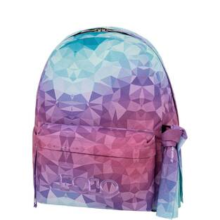 POLO ΣΧΟΛΙΚΗ ΤΣΑΝΤΑ ΣΑΚΙΔΙΟ ΠΛΑΤΗΣ ΜΕ ΜΑΝΤΗΛΙ 23lt SHAPES ΜΩΒ ΡΟΖ ΜΕ ΒΕΡΑΜΑΝ ΛΕΠΤΟΜΕΡΕΙΕΣ 901102 8340