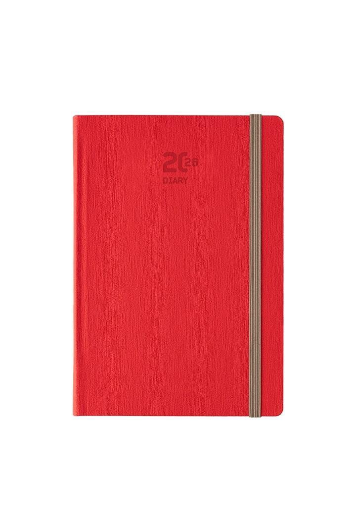 2026 ΗΜΕΡΟΛΟΓΙΟ ΗΜΕΡΗΣΙΟ 17x24cm ΜΕ ΛΑΣΤΙΧΟ LINIO d ΚΟΚΚΙΝΟ 62124 (ΛΙΝΑΡΔΑΤΟΣ)