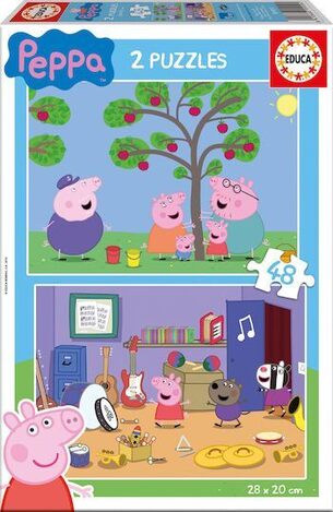 EDUCA 2 ΠΑΖΛ 48 ΤΕΜΑΧΙΩΝ ΤΟ ΚΑΘΕΝΑ PEPPA PIG 15920