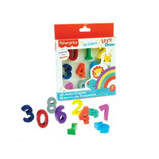 FISHER PRICE LETS DRAW ΟΙ ΠΡΩΤΕΣ ΜΟΥ ΚΗΡΟΜΠΟΓΙΕΣ 10 ΧΡΩΜΑΤΑ ΑΡΙΘΜΟΙ 32100002