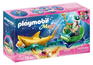 PLAYMOBIL MAGIC ΠΑΙΧΝΙΔΙ ΒΑΣΙΛΙΑΣ ΤΗΣ ΘΑΛΑΣΣΑΣ ΜΕ ΑΜΑΞΑ ΚΑΡΧΑΡΙΑ 70097