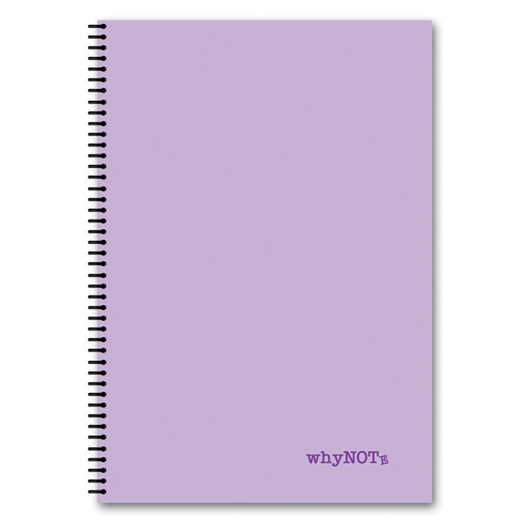 WHYNOTE ΤΕΤΡΑΔΙΟ ΣΠΙΡΑΛ Α4 (21x29,7cm) 3 ΘΕΜΑΤΩΝ 90φ PASTEL ΛΙΛΑ 810017