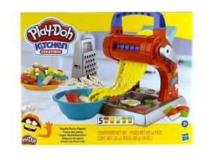 HASBRO PLAY DOH KITCHEN CREATIONS NOODLE PARTY PLAYSET ΣΕΤ ΔΗΜΙΟΥΡΓΙΑΣ ΝΟΥΝΤΛ ΜΕ 5 ΤΕΜΑΧΙΑ ΠΛΑΣΤΟΖΥΜΑΡΑΚΙΑ