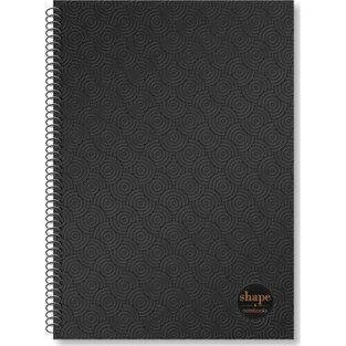SHAPE ΤΕΤΡΑΔΙΟ ΣΠΙΡΑΛ A4 (21x29,7cm) 3 ΘΕΜΑΤΩΝ 90φ BLACK UV ΜΑΥΡΟ ΜΕ ΠΟΡΤΟΚΑΛΙ BL1203