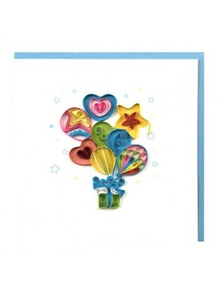 TENDANCES PETITS PETALES ΕΥΧΕΤΗΡΙΑ ΚΑΡΤΑ 15x15cm PP09C ΜΠΑΛΟΝΙΑ ΑΣΤΕΡΙ