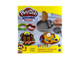 HASBRO PLAY DOH KITCHEN CREATION ΣΕΤ ΠΛΑΣΤΟΖΥΜΑΡΑΚΙΑ FLIP AND PANCAKES F1279