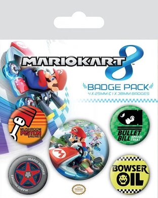 PYRAMID INTERNATIONAL ΣΕΤ ΚΟΝΚΑΡΔΕΣ SUPER MARIO 5τεμ BP80487