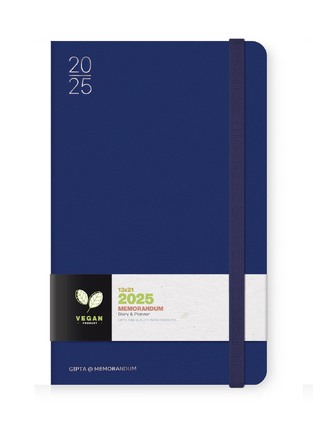 2025 ΗΜΕΡΟΛΟΓΙΟ ΗΜΕΡΗΣΙΟ 13x21cm MEMORANDUM ΜΠΛΕ ΜΕ ΛΑΣΤΙΧΟ 625131385 (UNIPAP)