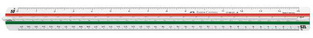 FABER CASTELL ΚΛΙΜΑΚΟΜΕΤΡΟ 30cm ΜΕ ΚΛΙΜΑΚΕΣ 1:20 1:25 1:50 1:75 1:100 1:125 853HP A 176531