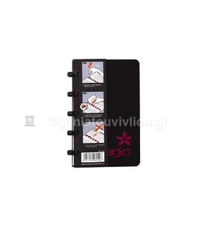 ΝΕΟΧΑΡΤ ΣΗΜΕΙΩΜΑΤΑΡΙΟ ΣΠΙΡΑΛ 8,6x14,5cm 1 ΘΕΜΑΤΟΣ 60φ MAGIC CLIPS TOUCH ΜΑΥΡΟ 8010 14703