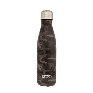 POLO ΠΑΓΟΥΡΙ ΜΠΟΥΚΑΛΙ ΘΕΡΜΟΣ STAINLESS STEEL 500ml GRADIENT 4 ΜΕ ΣΧΕΔΙΑ ΜΑΥΡΟ ΠΑΡΑΛΛΑΓΗ 949004 8417