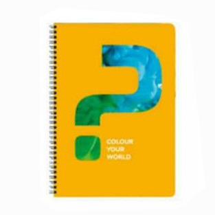 ΝΕΟΧΑΡΤ ΤΕΤΡΑΔΙΟ ΣΠΙΡΑΛ Α4 (21x29,7cm) 3 ΘΕΜΑΤΩΝ COLOUR YOUR WORLD 90φ ΚΙΤΡΙΝΟ 29732