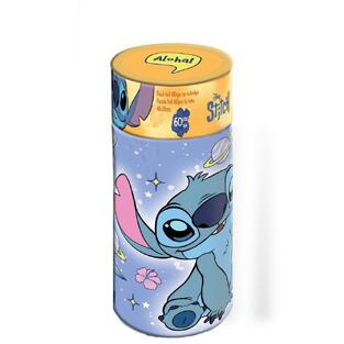 LUNA TOYS ΠΑΖΛ 60 ΤΕΜΑΧΙΩΝ ΔΥΟ ΟΨΕΩΝ ΣΕ ΚΥΛΙΝΔΡΟ STITCH 565609