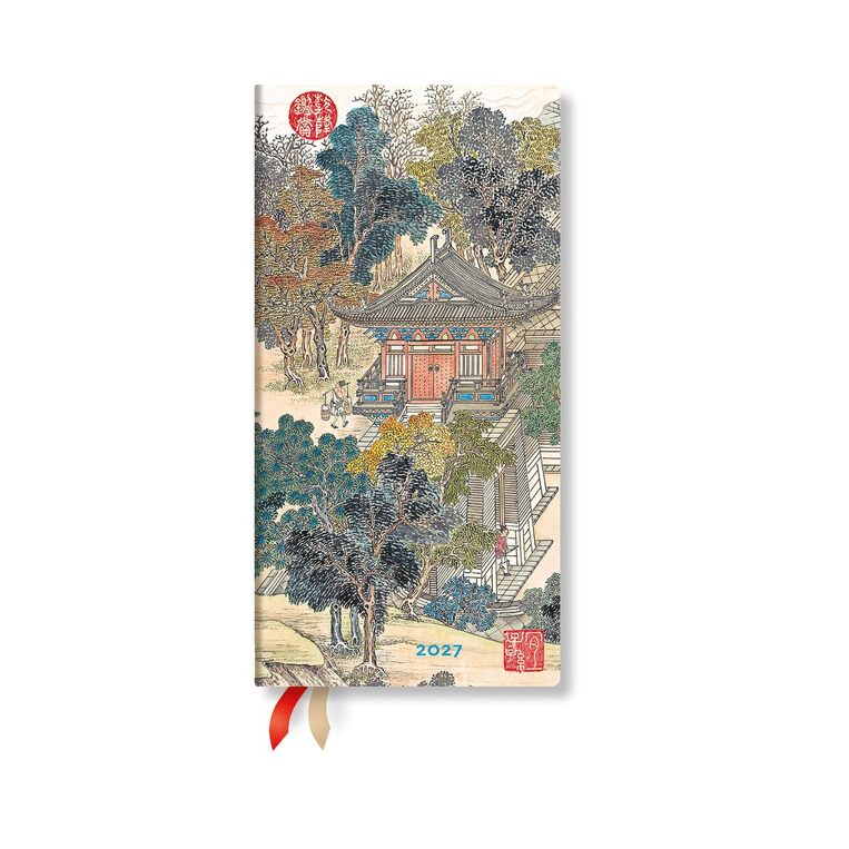 2027 ΗΜΕΡΟΛΟΓΙΟ ΕΒΔΟΜΑΔΙΑΙΟ PAPERBLANKS SLIM 9,5x18cm GOLDEN AGE OF PROSPERITY (ΣΚΛΗΡΟ ΕΞΩΦΥΛΛΟ) DE19146