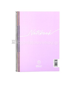SALKO ΤΕΤΡΑΔΙΟ ΣΠΙΡΑΛ 17x25cm 2 ΘΕΜΑΤΩΝ 60φ NOTEBOOK ΛΙΛΑ 6312