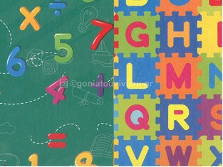 SKAG ZAZOO ΧΑΡΤΟΝΙ 50x70cm 230gr ΔΙΠΛΗΣ ΟΨΗΣ ΠΟΛΥΧΡΩΜΗ ΑΓΓΛΙΚΗ ΑΛΦΑΒΗΤΑ ΚΑΙ ΠΡΑΣΙΝΟ ΜΕ ΠΟΛΥΧΡΩΜΟΥΣ ΑΡΙΘΜΟΥΣ 292405