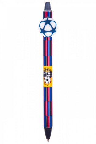 COLORING SCHOOL ΣΤΥΛΟ ΠΟΥ ΣΒΗΝΕΙ 0.5mm FOOTBALL ΜΠΛΕ ΜΑΥΡΟ ΚΟΚΚΙΝΟ 17309