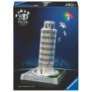 RAVENSBURGER ICONICS 3D ΠΑΖΛ 231τεμ Ο ΠΥΡΓΟΣ ΤΗΣ ΠΙΖΑΣ ΝΥΧΤΕΡΙΝΗ ΕΚΔΟΣΗ (ΠΕΡIΕΧΕΙ ΛΑΜΠΑ LED) 12008028