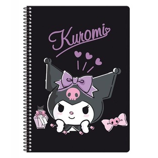 SANRIO ΤΕΤΡΑΔΙΟ ΣΠΙΡΑΛ 17x25cm 2 ΘΕΜΑΤΩΝ 60φ SKETCH KUROMI 25202