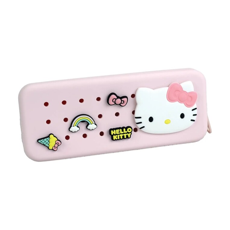 GIM ΚΑΣΕΤΙΝΑ ΒΑΡΕΛΑΚΙ ΣΙΛΙΚΟΝΗΣ ΜΕ PINS HELLO KITTY ΡΟΖ 335 77152