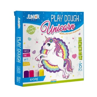 JUNIOR ART SCHOOL PLAY DOUGH ΣΕΤ ΜΕ 4 ΠΛΑΣΤΕΛΙΝΕΣ ΚΑΙ ΚΑΛΟΥΠΙΑ ΜΟΝΟΚΕΡΟΣ J130776