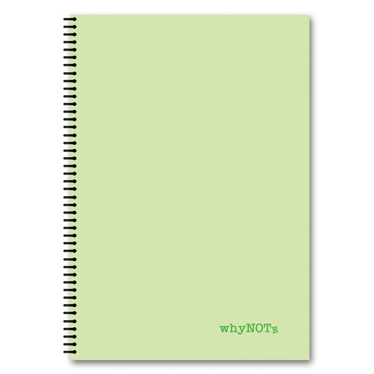 WHYNOTE ΤΕΤΡΑΔΙΟ ΣΠΙΡΑΛ Α4 (21x29,7cm) 4 ΘΕΜΑΤΩΝ 120φ PASTEL ΠΡΑΣΙΝΟ 810018
