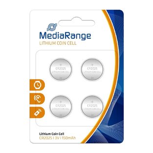 MEDIARANGE CR2025 ΜΠΑΤΑΡΙΑ ΛΙΘΙΟΥ ΣΤΡΟΓΓΥΛΗ 3V (1τεμ)