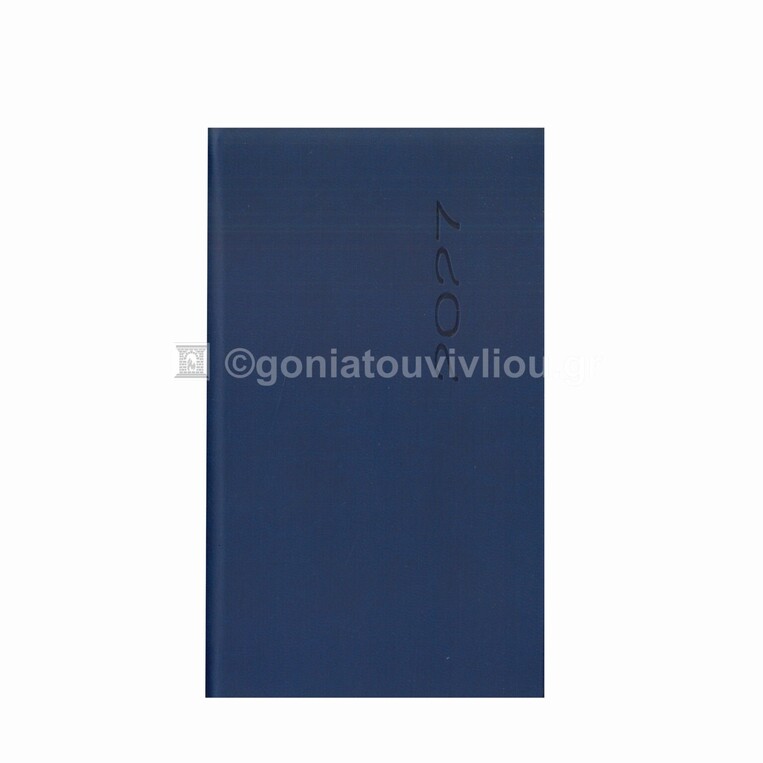 2027 ΗΜΕΡΟΛΟΓΙΟ ΗΜΕΡΗΣΙΟ ΥΠΟΚΙΤΡΙΝΟ 9x15cm FUNKY FLEXY ΜΠΛΕ ΣΚΟΥΡΟ ΜΕ ΛΑΣΤΙΧΟ 44 (ΠΛΑΝΟΓΡΑΜΜΑ)