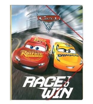 GIM ΠΛΑΣΤΙΚΟΣ ΦΑΚΕΛΟΣ ΝΤΟΣΙΕ ΜΕ ΛΑΣΤΙΧΟ A4 CARS 58515