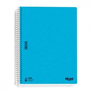SKAG ΣΗΜΕΙΩΜΑΤΑΡΙΟ ΣΠΙΡΑΛ 10,5x14,8cm 2 ΘΕΜΑΤΩΝ 80φ No20 UNIVERSITY FOIL ΓΑΛΑΖΙΟ 120159