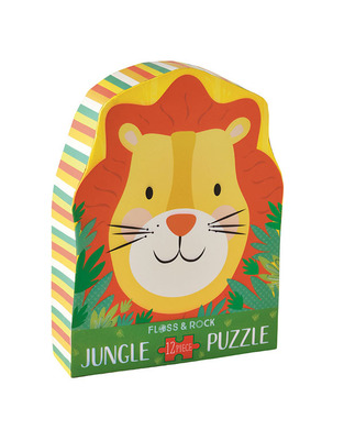 FLOSS AND ROCK ΠΑΖΛ 12 ΤΕΜΑΧΙΩΝ ΛΙΟΝΤΑΡΙ ΣΕ ΚΟΥΤΙ ΜΕ ΣΧΗΜΑ 40P3599